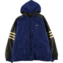 古着 90~00年代 アディダス adidas リバーシブル 中綿パーカー パファージャケット メンズXXL相当/eaa598575
