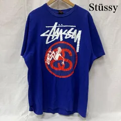 ステューシー 00s SSロゴ プリントTシャツ ブルー XLサイズ メンズ XL ISItems【USED】【古着】【中古】50151704