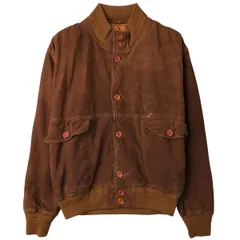 古着 バルスタージャケット スエードレザーブルゾン メンズL相当/eaa606337