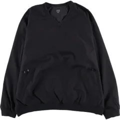 古着 ナイキ NIKE GOLF ゴルフ チェック柄 リバーシブル Vネック ウォームアッププルオーバー メンズL相当/eaa606863