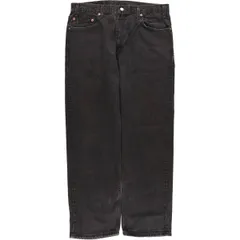 古着 リーバイス Levi's 505 REGULAR FIT STRAIGHT LEG ブラックデニム テーパードデニムパンツ メンズw36相当/eaa419906