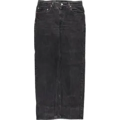 古着 00年代 リーバイス Levi's 505 REGULAR FIT STRAIGHT LEG ブラックデニム テーパードデニムパンツ メンズw32相当/eaa480080