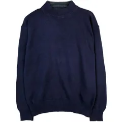 古着 80~90年代 エディーバウアー Eddie Bauer 黒タグ ハイネック コットンニットセーター メンズM相当 ヴィンテージ/eaa604485