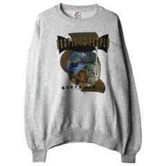 古着 80~90年代 ジャージーズ Jerzees アニマル スウェットシャツ トレーナー USA製 メンズXL相当 ヴィンテージ/eaa482327