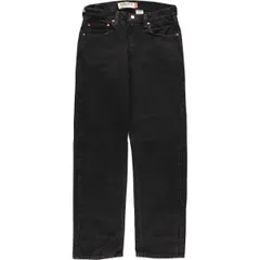 古着 00年代 リーバイス Levi's 505 REGULAR FIT ブラックデニム テーパードデニムパンツ メンズw32相当/eaa482659