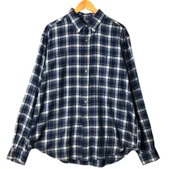 古着 ラルフローレン Ralph Lauren CLASSIC FIT 長袖 ボタンダウンチェックシャツ メンズXL相当/eaa589059