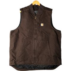 Carhartt カーハート ダックベスト ブラウン L 05年製 美個体 Carhartt カーハート ダックベスト ブラウン L 05年製 美個体 - メルカリ
