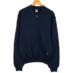 古着 90年代 ラッセル Russell ATHLETIC フルジップスウェットシャツ トレーナー メンズM相当 ヴィンテージ/eaa480600