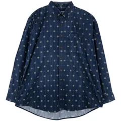 古着 ラルフローレン Ralph Lauren CHAPS チャップス 総柄 長袖 ボタンダウンシャツ メンズXL相当/eaa596672