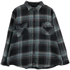古着 ディッキーズ Dickies 長袖 フランネルチェックシャツ メンズXXL相当/eaa597622