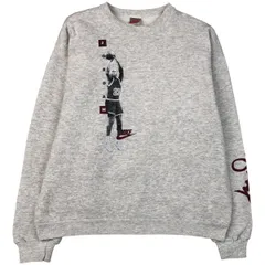 古着 90年代 ナイキ NIKE 銀タグ MICHAEL JORDAN マイケルジョーダン プリントスウェットシャツ トレーナー USA製 メンズXL相当/eaa483037