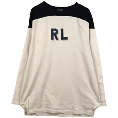 古着 00年代 ラルフローレン Ralph Lauren POLO JEANS COMPANY ツートン ロゴスウェットシャツ トレーナー メンズM相当/eaa483183