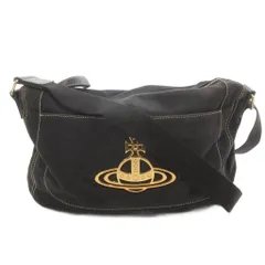 ヴィヴィアンウエストウッド Vivienne Westwood ショルダーバッグ 肩掛け 斜め掛け グレー オーブロゴ キャンバス /FF ■GY18