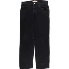 古着 00年代 リーバイス Levi's 505 REGULAR FIT ブラックデニム テーパードデニムパンツ メンズw33相当/eaa419925
