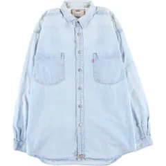 古着 90年代 リーバイス Levi's 長袖 デニムシャツ メンズL相当 レギュラーカラー ヴィンテージ/eaa495492