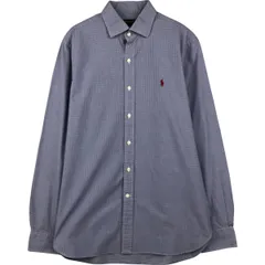 古着 ラルフローレン Ralph Lauren POLO RALPH LAUREN ギンガムチェック 長袖 コットンチェックシャツ メンズL相当/eaa609680
