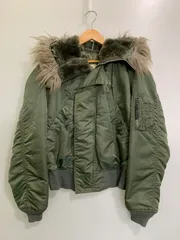 【中古品】 ALPHA INDUSTRIES アルファ インダストリー 90S N-2B FLIGHT JACKET 1615-573-8335 フード ファー フライト ジャケット 90年代 ヴィンテージ メンズ【146-260127-em-30-min】