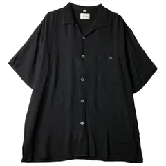 古着 Gillio 半袖 オープンカラー アセテート×レーヨンシャツ ボックスシャツ USA製 メンズXL相当/eaa608609