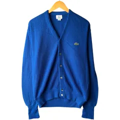 古着 80~90年代 ラコステ LACOSTE IZOD アクリルニットカーディガン USA製 メンズM相当 ヴィンテージ/eaa483226