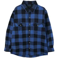 古着 フィールドアンドストリーム FIELD&STREAM バッファローチェック 長袖 フランネルチェックシャツ メンズM相当/eaa609100