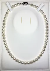 SV 真珠 ネックレス パール約7.5-7.9mm リメイクジュエリー