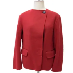 新品☆JIL SANDER×UNIQLO +J ダブルフェイス ノーカラージャケット レディース ジルサンダー ユニクロ ウールジャケット　