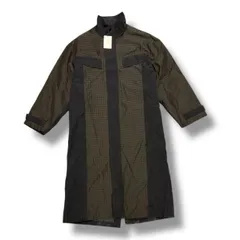 参考上代107800円 未使用 stein(ssstein) MAXI-LENGTH STAND COLLAR COAT マキシレングススタンドカラーコート シュタイン ST.612 ギンガム×ブラック S （94806A）