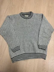 80 90s L.L.Bean BIRDアイニット L (実寸 XL)