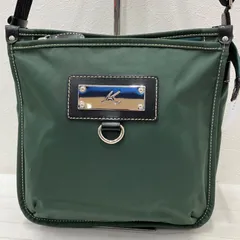 8799　Kitamura2　キタムラ2　ショルダーバッグ　 斜めがけ　紐調節可能　グリーン系　緑　 ナイロン　Ｋロゴ　レディース