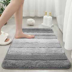 未使用⭐ バスマット 足ふきマット 玄関マット 脱衣所マット 青 40*60