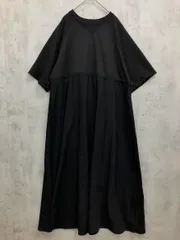 CORNERS by KR 半袖スウェット ドッキング ワンピース sizeL/黒 ■◆ レディース