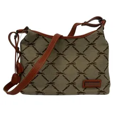 LONGCHAMP(ロンシャン) ショルダーバッグ - グレーベージュ×ダークブラウン×ブラウン レザー