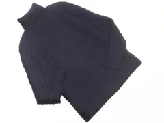 BEAUTY & YOUTH ビューティ&ユース ユナイテッドアローズ ウール100% ケーブル編み タートルネック ニット セーター sizeS/紺 ◇■ メンズ