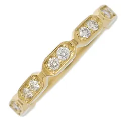 (ラスト1点) 0.3ct/14P ダイヤモンド リング･指輪/K18YG/750-2.2g/11号/#51/イエローゴールド/プレゼント/記念日/4月誕生石【♀】【S】【レディース】★■601869【中古】