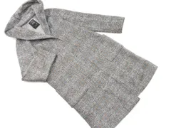 w closet ダブルクローゼット チェック フーディー コート sizeF/グレー ◇■ レディース