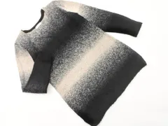 a.v.v アーヴェヴェ グラデーション ニット セーター sizeM/黒ｘアイボリー ◇■ レディース