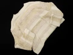 SM2 サマンサモスモス ボーダー ニット セーター sizeF/白xライトベージュ ◇■ レディース