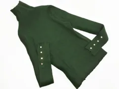 Discoat ディスコート リブ タートルネック ニット セーター sizeF/緑 ◇■ レディース