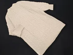 grove グローブ ケーブル編み チュニック ニット セーター sizeM/オフホワイト ◇■ レディース