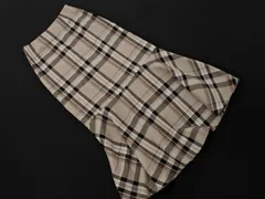 Heather ヘザー チェック マーメイド スカート sizeS/黒ｘベージュ ■■ レディース