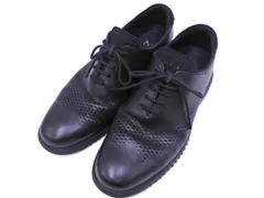 COLE HAAN コールハーン ゼログランド レーザー ウィング オックスフォード C23832 牛革 レザー シューズ size9M（26.5ｃｍ）/黒 ■■ メンズ