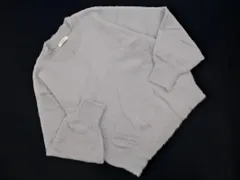 earth music&ecology アースミュージック＆エコロジー シャギー ニット セーター sizeF/ライトグレー ◇■ レディース