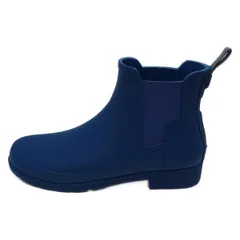 HUNTER(ハンター) ショートブーツ 37 レディース美品  - ブルー インソール取外し可/サイドゴア