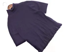 BURBERRY バーバリー カシミヤ混 タートルネック ニット セーター size5/紫 ◇■ レディース