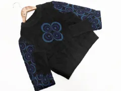 Desigual デシグアル フェザーヤーン ニット セーター sizeM/黒 ◇■ レディース