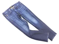 SOMETHING サムシング エドウィン 裏起毛 USED加工 スキニー デニムパンツ size28/インディゴ ◇■ レディース