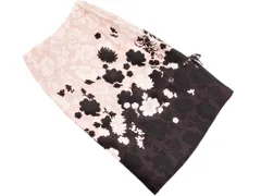 SunaUna スーナウーナ ウール混 花柄 タイト スカート size36/ピンクｘ茶 ◇■ レディース