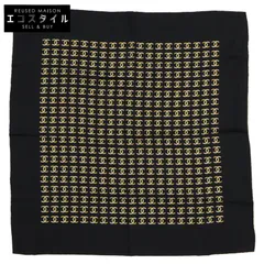 CHANEL シャネル 【美品】ココマーク 総柄 シルク100％