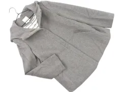 KUMIKYOKU 組曲 ウール混 フーディー フレア コート size2/グレー ◇■ レディース