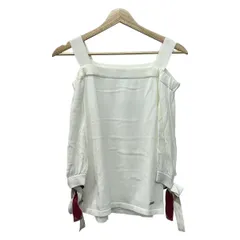 BLUE LABEL CRESTBRIDGE(ブルーレーベルクレストブリッジ) 七分袖カットソー サイズ38 M レディース美品  - 白×ベージュ×ピンク